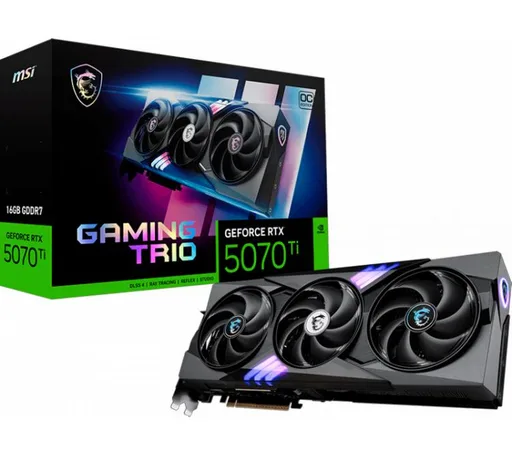 Placa de Video MSI GeForce RTX 5070 Ti 16GB GDDR7 Gaming Trio OC
