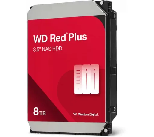 Disco Rígido WD 8TB Red Plus NAS 256MB SATA 5640RPM