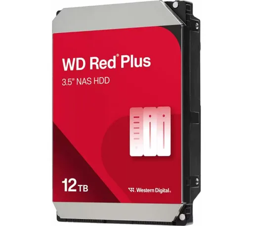 Disco Rígido WD 12TB Red Plus NAS 512MB SATA 7200RPM
