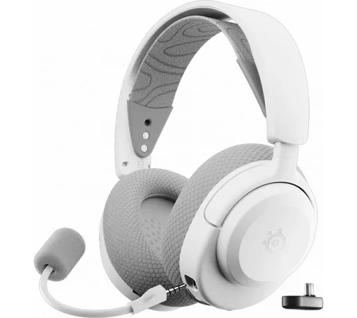 Auriculares SteelSeries Arctis Nova 3P Wireless 2.4GHz Bluetooth 5.3 Lightweight Dynamic RGB ClearCast Gen 2.X PC/PS White 40HS
