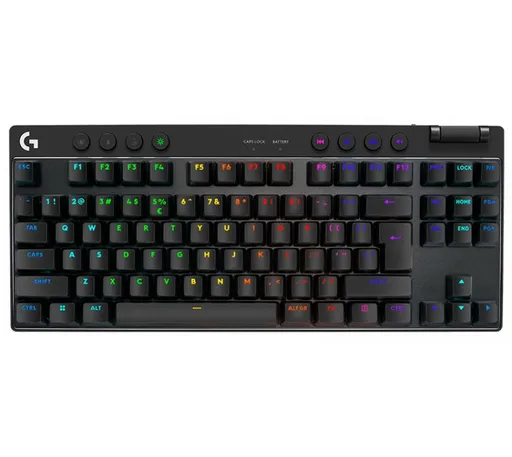 Teclado Mecánico Logitech PRO X TKL Wireless Lightspeed 1ms Black RGB Switch GX 50Hs