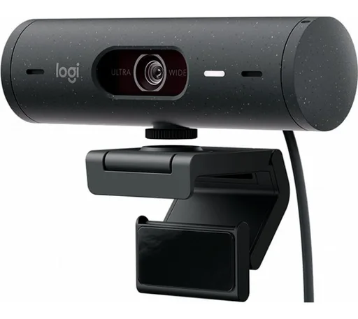 Webcam Logitech Brio 500 Black FHD Rightlight 4K HDR 1080p/30fps 720/60fps