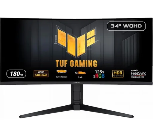 Monitor Gamer ASUS TUF VG34VQL3A-J 34" Curvo 1500R WQHD VA 180Hz AMD Freesync Premium Pro