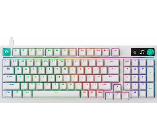 Teclado Mecánico Logitech G316 X 98% 8000Hz RGB LightSync White USB-C