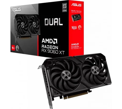 Placa de Video ASUS Dual Radeon RX 9060 XT 16GB GDDR6