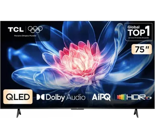 Smart TV TCL 75'' QLED UHD 4K 75T6C Google TV