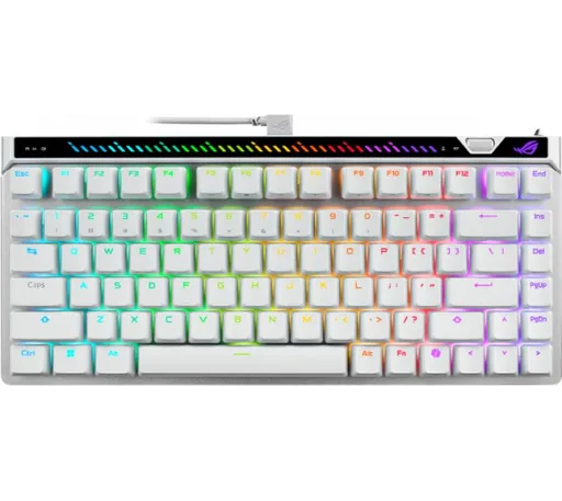 Teclado Magnético ASUS ROG M705 Falchion Ace 75HE 8000Hz Hall Effect HFX V2 USB-C White