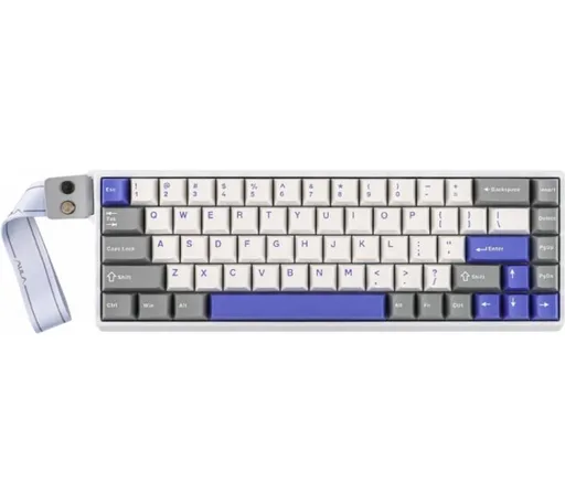 Teclado Magnético AULA WIN68HE MAx Hall Effect 8000Hz White/Blue/Gray RGB USB-C