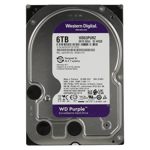 Disco Rígido 6TB Western Digital Wd Purple