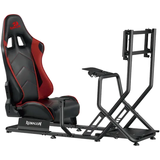 Estructura Redragon Simulador Carreras Vortex Butaca y Soporte PC/TV