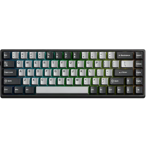 Teclado Magnético AULA WIN68HE PRO Meteor Switch Ingles USB Light Grey/Dark Grey