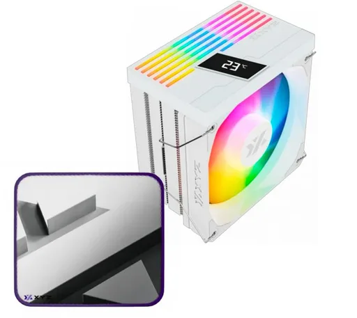 Cooler XYZ Thermax Pulsar 6 White ARGB Display + Mouse Pad XYZ White Large