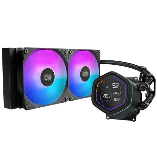 Water Cooler Cooler Master Core Nex Digital 240 C/Pantalla ARGB Black