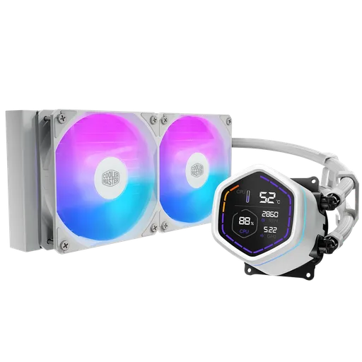 Water Cooler Cooler Master Core Nex Digital 240 C/Pantalla ARGB White