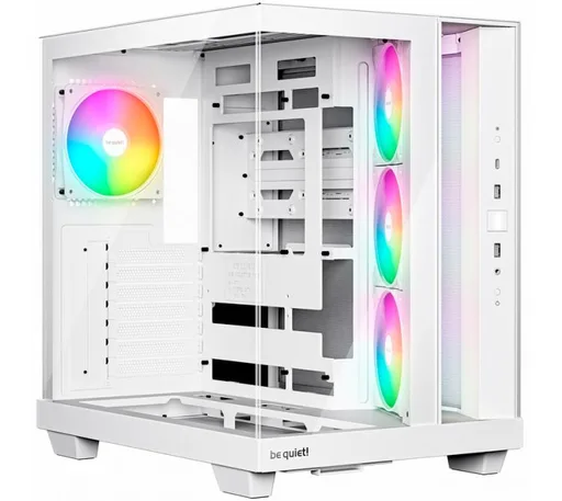 Gabinete Be Quiet! Light Base 500 LX White 4x120mm Light Wings LX Fans USB-C Vidrio Templado